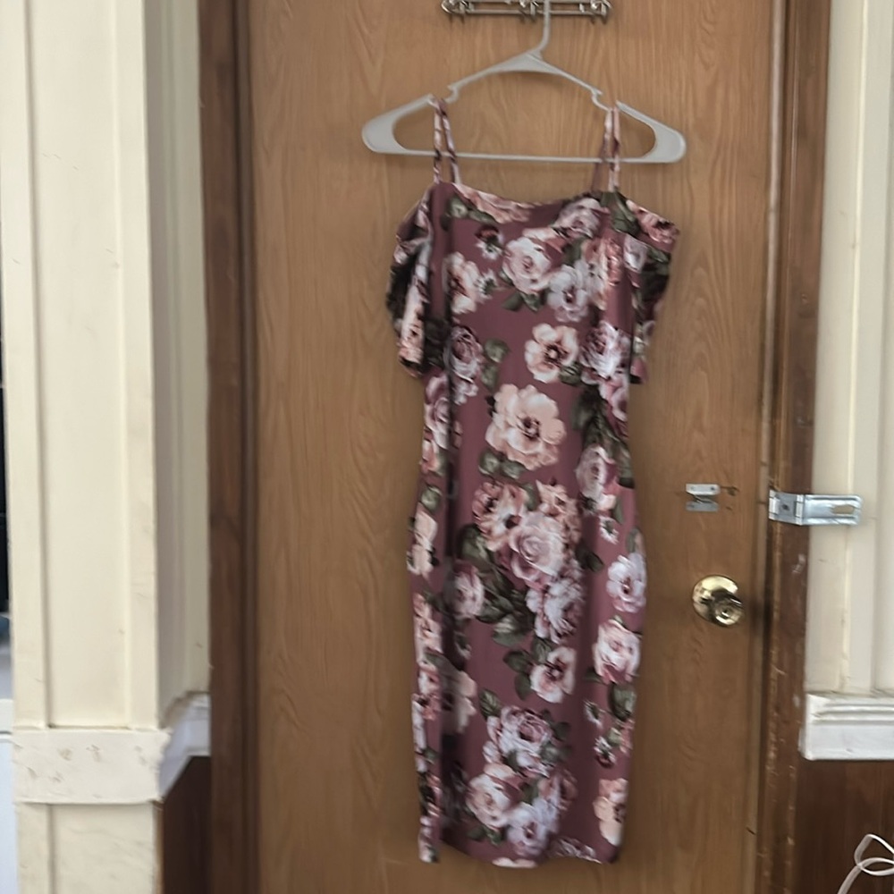 Cute purple floral dress